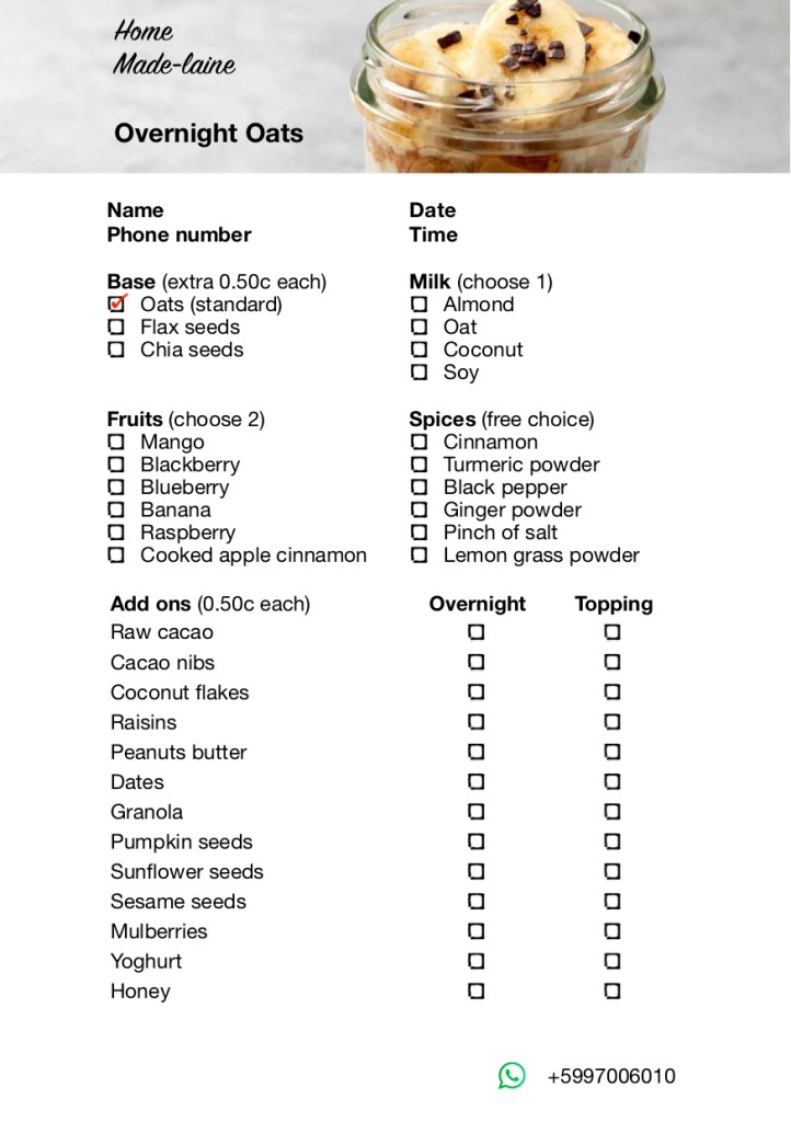 Download the pdf, zoom and you can fill it in digital. Make a print screen on your phone and send it by Whatsapp or Instagram. I will always send a confirmation, if you didn't receive a confirmation, the order is not received!